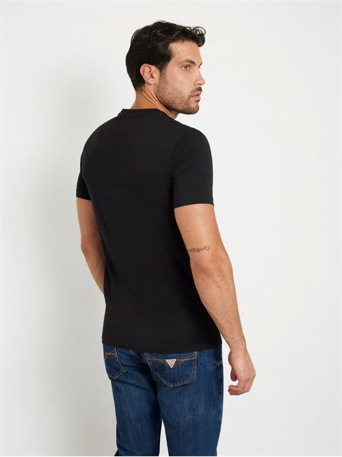 t-shirt uomo nera GUESS | M4YI34J1314/JBLK